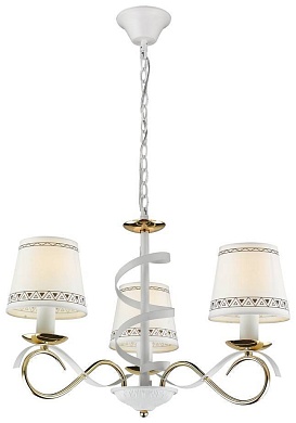 VELANTE 732-303-03 Люстра подвесная Белый, Золото/Белый E14 3*60W