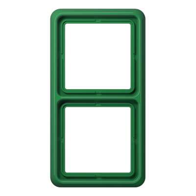 JUNG CD Зеленая Рамка 2-ая ударопрочная CD582WUGN
