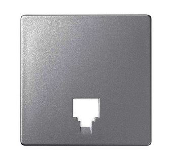 Simon S82 Concept Матовый титан, Накладка для телефонной розетки 8200062-096