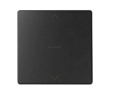 Simon S82 Concept Матовый черный, Клавиша для трехпозиционного выключателя жалюзи с пиктограммой "стрелки" 8200033-098