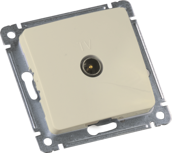 Hegel Мастер внутр Слоновая кость РСТВ-401-01 Розетка телевизионная оконечная, механизм