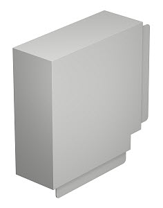 Купить OBO Bettermann Угол плоский кабель-канала WDK 100x230 мм, ПВХ светло-серый RAL7035 6183573