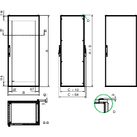 Купить SE SF Шкаф для электрооборудования 1200x800x800 NSYSF12880E