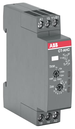 ABB Реле времени CT-AHC.12 компактное (задержка при отключ.) 24-48B DC, 24- 240B AC (7 диапазонов времени 0,05с...100ч) 1ПК 1SVR508110R0000