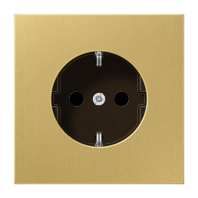 JUNG SCHUKO®-розетка 16 A / 250 B ~, латунь Classic ME1521C
