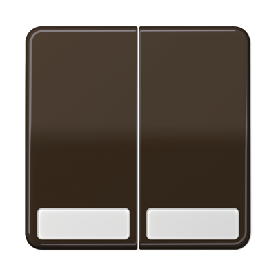 JUNG CD 500/CD plus Коричневая Клавиша 2-ая с полем для надписи CD595NABR