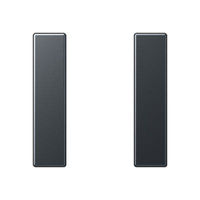 JUNG набор накладок, 1 группа, матовый антрацит A501TSAANM