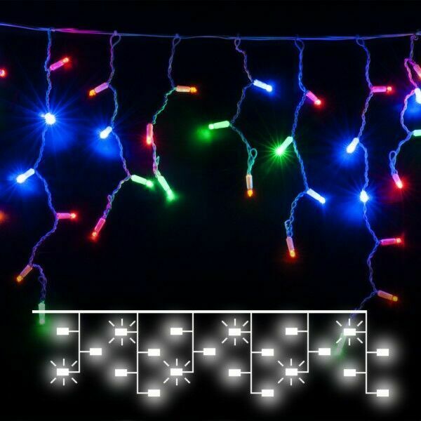 Elektrostandard 100-101 / гирлянда бытовая электрическая бахрома / мульти с эффектом мерцания a060409