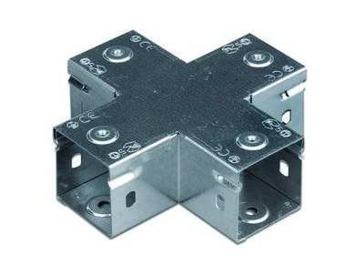 DKC Ответвитель глухой горизонтальный Х-образный 50, цинк-ламельный