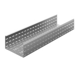 OSTEC Универсальный лоток перфорированный 600х150х3000, толщ. 1,2 мм, Сендзимир цинк УЛП-600х150х3000-1,2-СЦ