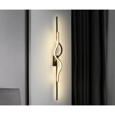 Kink Light 08418C-100R,19(3000K) Бра Велле черный (правое) w13 h100 Led 28W (3000K)