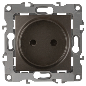 ЭРА 12-2105-13 Розетка 2P, 16A-250В, IP20, 12, Бронза