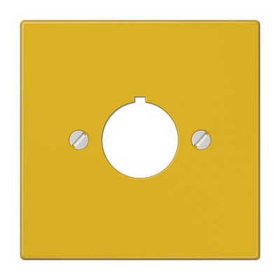 JUNG Крышка для установки специальных изделий Ø22,5 мм с несущим каркасом желтая LS964GE