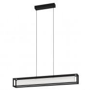 Eglo 39629 Подвесной потолочный светильник (люстра) GUALAJO, LED 27W, 3000lm, L890, B100, H1500, сталь, черный/пластик, никель