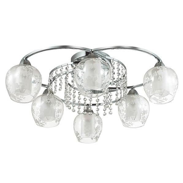 Купить Lumion 3065/6C LN16 189 хром/стекло/хрусталь Люстра потолочная E14 6*60W 220V KRISTALIN
