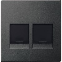 Купить SE Merten SM Антрацит Центральная плата 2-ая для модулей штепсельных разъемов с пылезащ. шторками MTN4562-0414