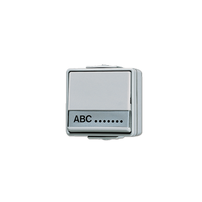 JUNG Кнопка для накладного монтажа без фиксации, однополюсная с НО контактом IP44 631NAW