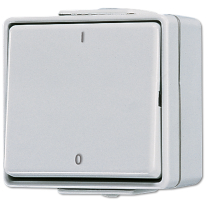 JUNG Выключатель двухполюсный,  для накладного монтажа IP44 602W