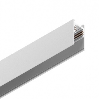 Technolight Трек накладной или подвесной 2м с заглушками в комплекте RAL 9016 белый 80002-2M-WH