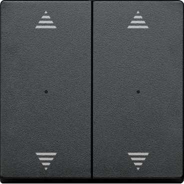 Купить SE Merten KNX\EIB SM Антрацит Клавиша для модуля 2-кнопочного выключателя, с символами ВВ/ВН, 1/0 MTN625814