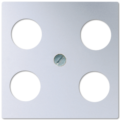 JUNG Крышка для SAT-TV-розетки с 4-мя гнездами алюминий A561-4SAT1AL