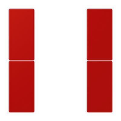 JUNG Набор накладок 2 группы для модулей F50 термопласт Les Couleurs® Le Corbusier LC502TSA32090