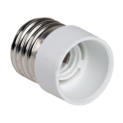 Купить IEK ПР27-14-К02 Переходник пластик, Е27-Е14, белый, индивидуальный пакет,