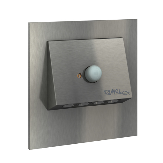 Zamel Светильник NAVI Сталь/Тепл.бел. в монт.коробку, 14V DC с датчиком движения 11-212-22