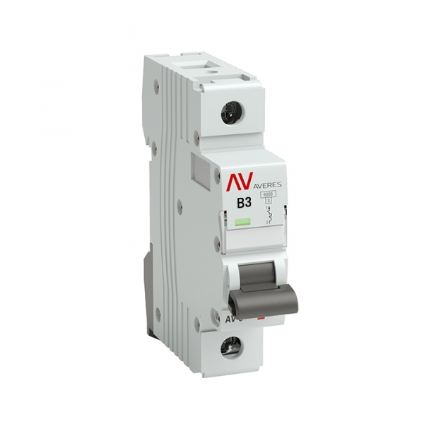 EKF Averes AV-10 Автоматический выключатель (B) 1P 3А 10kA mcb10-1-03B-av