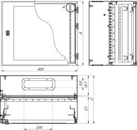 Купить SE Шкаф 19" с прозрачной дверью 2-х корп.10U глубина 380 NSYVD2M10U4