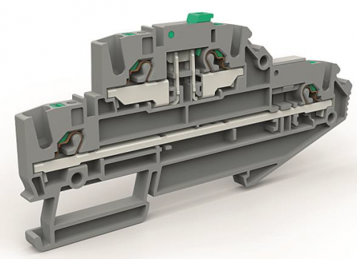 DKC Двухуровневая клемма с размыкателем на 2,5 кв.мм