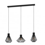 Eglo 390125 Подвесной потолочный светильник HL/3 E27 black 'BASIDANO'