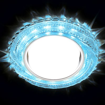 Ambrella Встраиваемый точечный светильник со светодиодной лентой G299 CL/CLD хром/прозрачный GX53+3W(LED COLD)