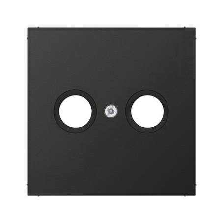 JUNG EcoProfi Черный матовый Накладка для розетки TV-FM EP561BFPLTVSWM