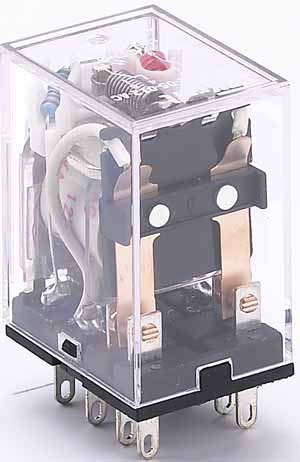 Купить DEKraft Промежуточное реле 2 конт. с инд. LED 5А 12В AC ПР-1 23217DEK