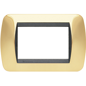 BT LV Натуральное Золото Рамка на 3 модуля L4803OR