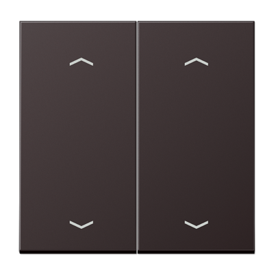 JUNG Клавиша для KNX кнопки, 2 группы с символами «стрелки» металл дарк AL102PD