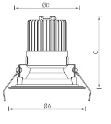 Купить СТ OKKO IP54/IP20 38 WH 4000K
