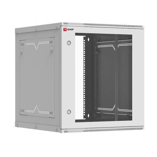 EKF PROxima Astra Шкаф телекоммуникационный настенный разборный 12U (600х650) дверь стекло ITB12G650D
