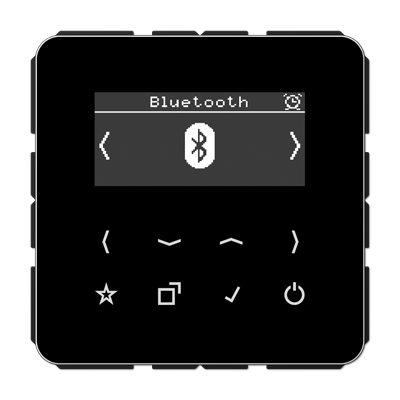 JUNG Цифровое радио DAB + с поддержкой Bluetooth, чёрный DABCDBTSW