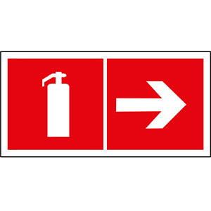 Белый свет Знак безопасности BL-3517.F33"Указ. движения к огнетушителю направо" a18602