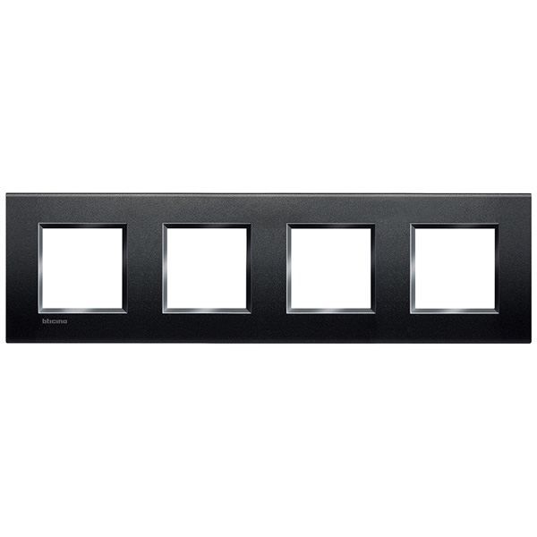 Купить BT LL Антрацит Рамка прямоугольная, 2+2+2+2 мод LNA4802M4AR