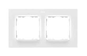 Simon S82 Concept Матовый белый, Рамка на 2 поста 8200627-090