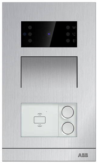 ABB Станция вызова мини с двумя клавишами, со считывателем ID 2TMA070010A0019