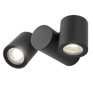 Gauss Светильник садово-парковый Sonata настенный архитектурный, 2xGU10, 221x155x70mm, 170-240V / 50Hz, 2xMax.35W, IP54, GD152