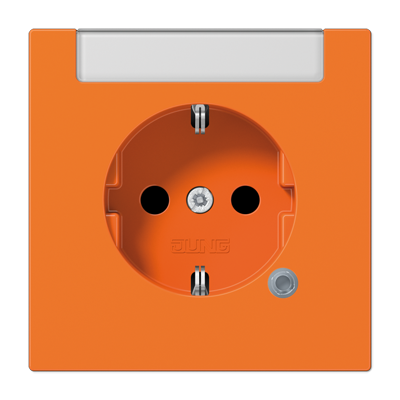 JUNG SCHUKO®-розетка 16 A / 250 B ~с индикатором напряжения (светодиод), оранжевый LS1520INAKOO