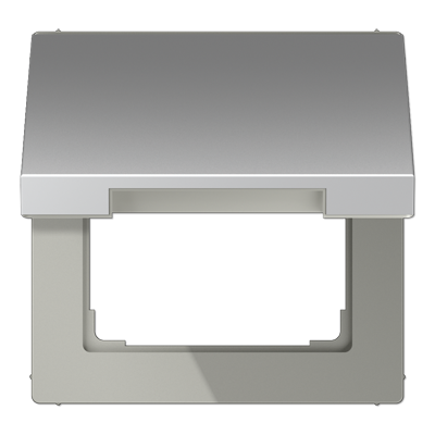 JUNG LS 990 Алюминий Крышка откидная для розеток и изделий 50х50 AL2990KL