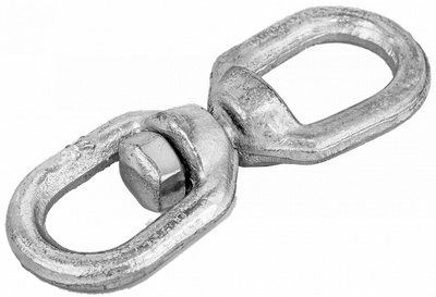 DKC Вертлюг петля-петля D6, оцинкованная сталь