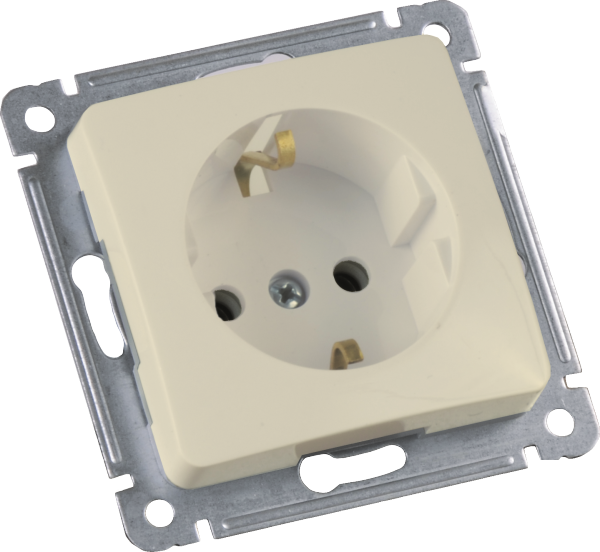 Hegel Мастер внутр Слоновая кость РС16-411-01 Розетка с/з, механизм