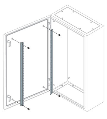 ABB Рейка профильная для двери H=600мм (1упак=2шт) TS6009
